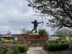 Choctaw Nation Museum Sculpture of Red Warrior