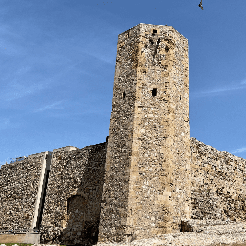 Take a look in the photo at the shape of the cross in these ruins. These are the remains of the 12th century church of Santa Maria del Miracle that was built over yet another church. 